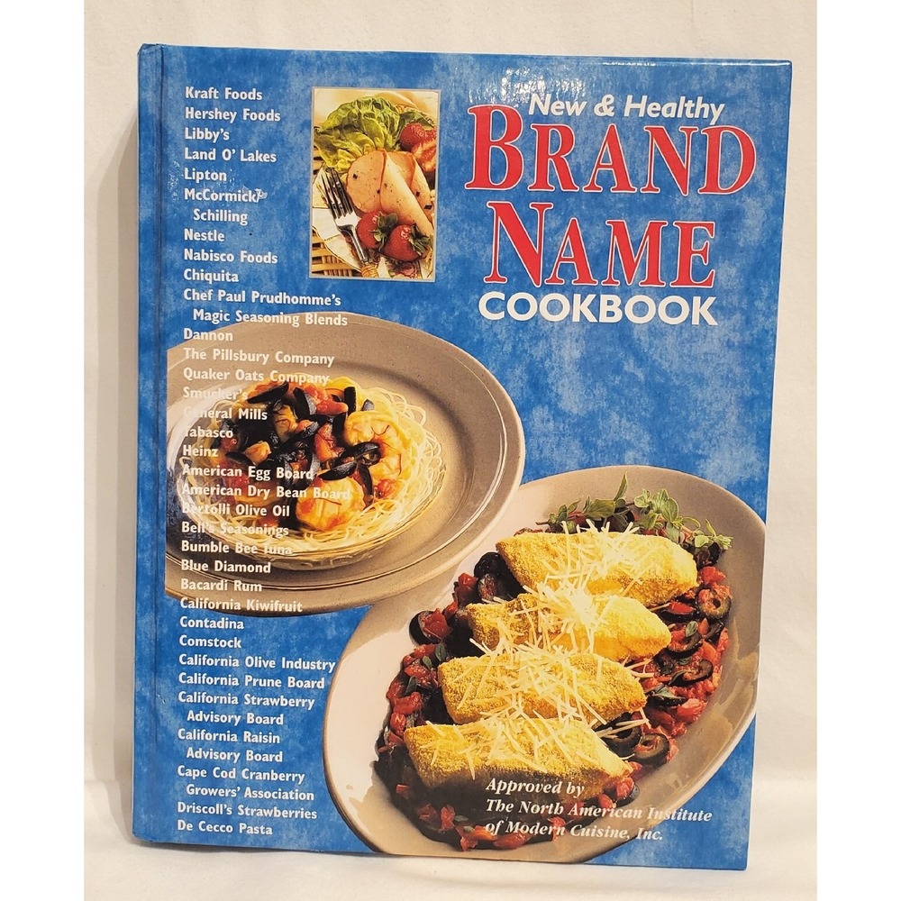 New and Healthy Brand Name Cookbook by Hedi Levine 1995 Hardcover